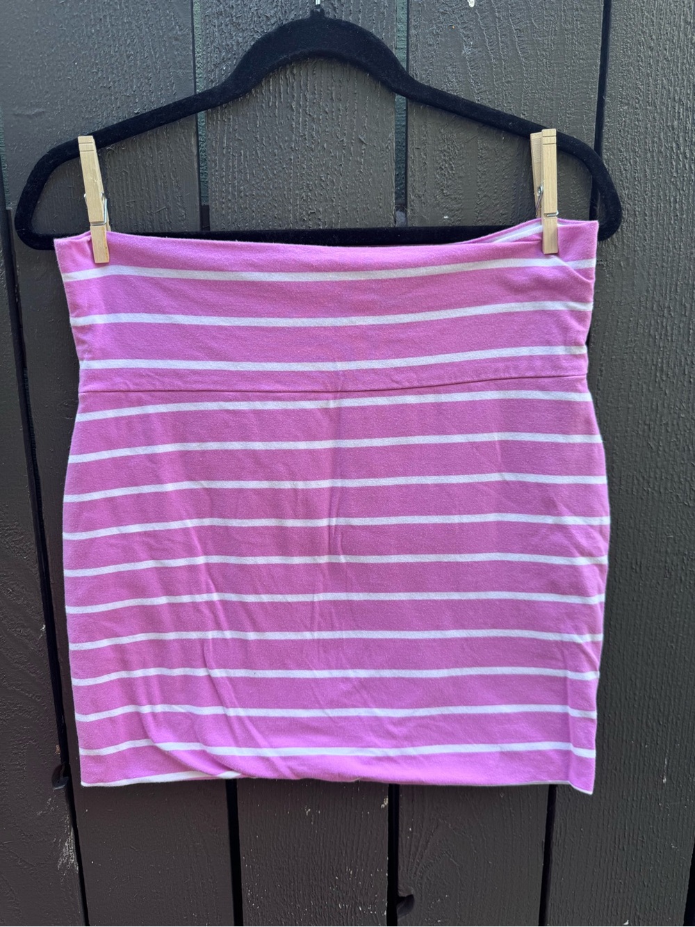 Maurice's Striped Pink Tube Mini Skirt, NWOT, Size L
